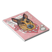 DEUTSCHE SHEPHERD NOTIZBLOCK (angewinkelt)