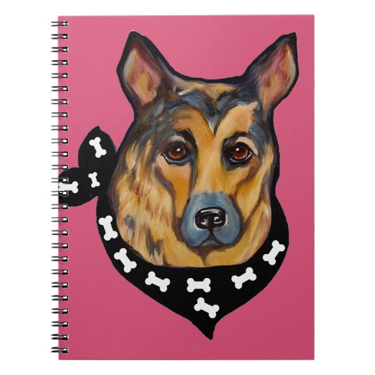 DEUTSCHE SHEPHERD NOTIZBLOCK (Vorderseite)