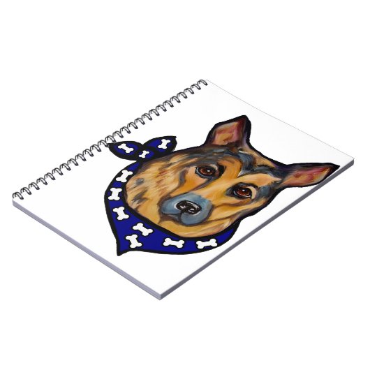 DEUTSCHE SHEPHERD NOTIZBLOCK (Linke Seite)