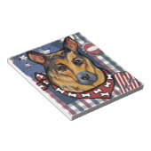 DEUTSCHE SHEPHERD NOTIZBLOCK (angewinkelt)