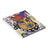 DEUTSCHE SHEPHERD NOTIZBLOCK (angewinkelt)