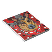 DEUTSCHE SHEPHERD NOTIZBLOCK (angewinkelt)