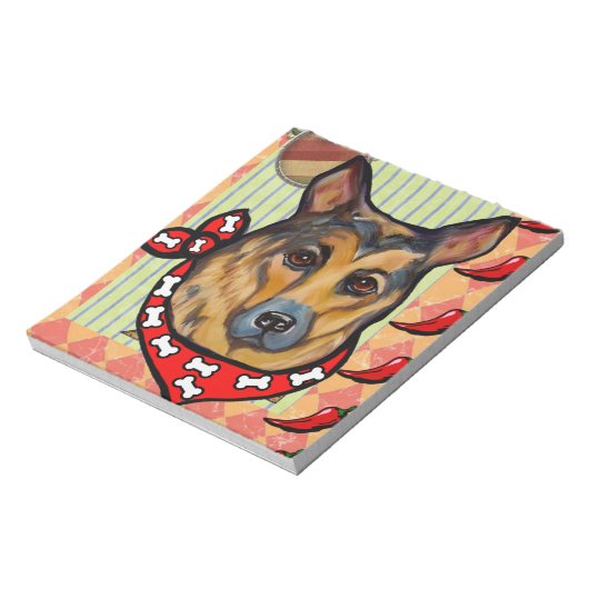 DEUTSCHE SHEPHERD NOTIZBLOCK (Rotiert)