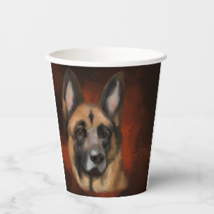 DEUTSCHE SHEPHERD PAPPBECHER