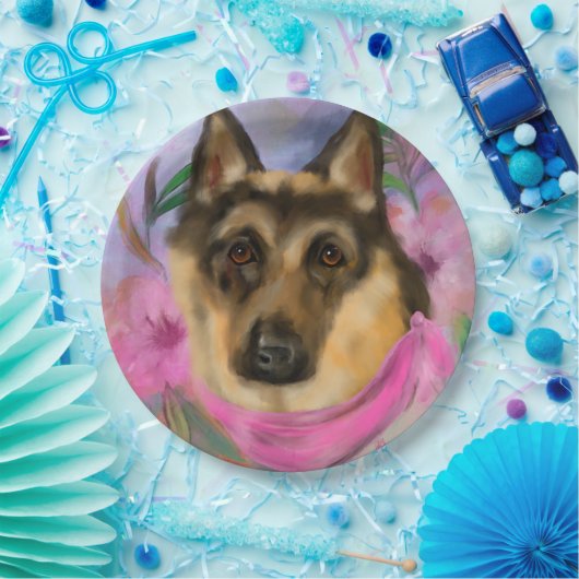 DEUTSCHE SHEPHERD PAPPTELLER (Party)