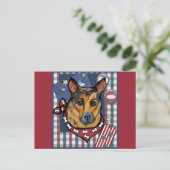 DEUTSCHE SHEPHERD POSTKARTE (Stehend Vorderseite)