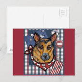 DEUTSCHE SHEPHERD POSTKARTE (Vorne/Hinten)