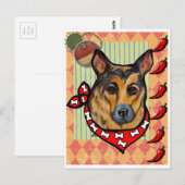 DEUTSCHE SHEPHERD POSTKARTE (Vorne/Hinten)
