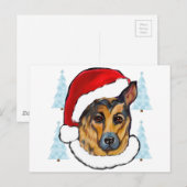 DEUTSCHE SHEPHERD POSTKARTE (Vorne/Hinten)