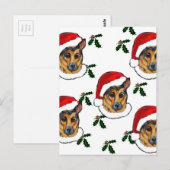 DEUTSCHE SHEPHERD POSTKARTE (Vorne/Hinten)