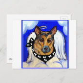 DEUTSCHE SHEPHERD POSTKARTE (Vorne/Hinten)