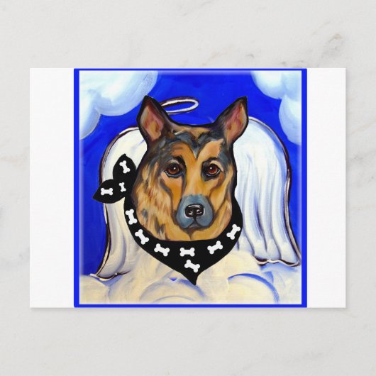 DEUTSCHE SHEPHERD POSTKARTE (Vorderseite)