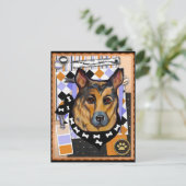 DEUTSCHE SHEPHERD POSTKARTE (Stehend Vorderseite)
