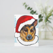 DEUTSCHE SHEPHERD POSTKARTE (Stehend Vorderseite)