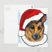 DEUTSCHE SHEPHERD POSTKARTE (Vorne/Hinten)