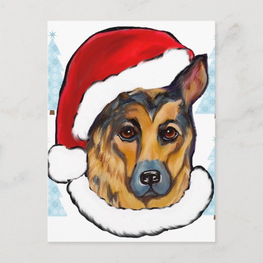 DEUTSCHE SHEPHERD POSTKARTE (Vorderseite)