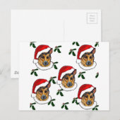 DEUTSCHE SHEPHERD POSTKARTE (Vorne/Hinten)
