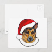 DEUTSCHE SHEPHERD POSTKARTE (Vorne/Hinten)