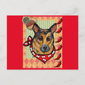 DEUTSCHE SHEPHERD POSTKARTE (Vorderseite)