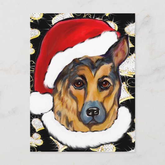 DEUTSCHE SHEPHERD POSTKARTE (Vorderseite)