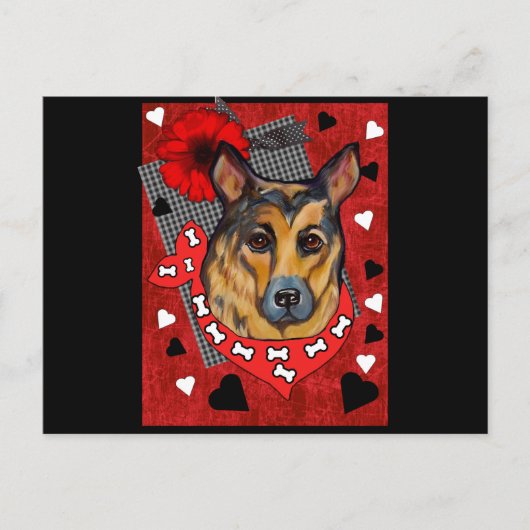 DEUTSCHE SHEPHERD POSTKARTE (Vorderseite)