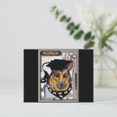 DEUTSCHE SHEPHERD POSTKARTE (Stehend Vorderseite)