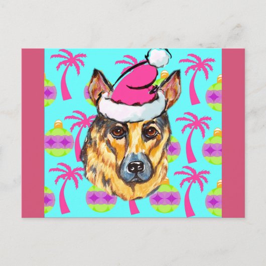 DEUTSCHE SHEPHERD POSTKARTE (Vorderseite)