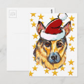 DEUTSCHE SHEPHERD POSTKARTE (Vorne/Hinten)