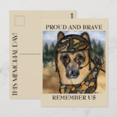 DEUTSCHE SHEPHERD POSTKARTE (Vorne/Hinten)