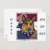 DEUTSCHE SHEPHERD POSTKARTE (Vorne/Hinten)