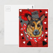 DEUTSCHE SHEPHERD POSTKARTE (Vorne/Hinten)