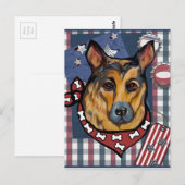 DEUTSCHE SHEPHERD POSTKARTE (Vorne/Hinten)