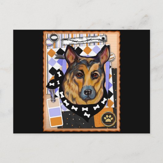 DEUTSCHE SHEPHERD POSTKARTE (Vorderseite)