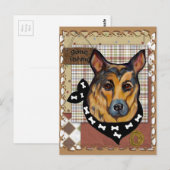DEUTSCHE SHEPHERD POSTKARTE (Vorne/Hinten)
