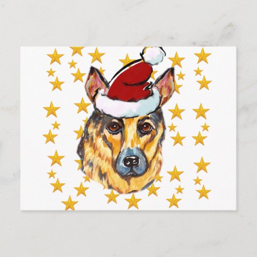 DEUTSCHE SHEPHERD POSTKARTE (Vorderseite)