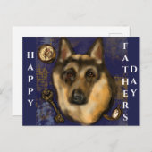 DEUTSCHE SHEPHERD POSTKARTE (Vorne/Hinten)