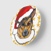 DEUTSCHE SHEPHERD RUNDE WANDUHR (Winkel)