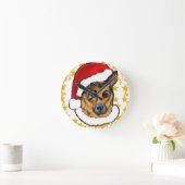 DEUTSCHE SHEPHERD RUNDE WANDUHR (Zuhause)
