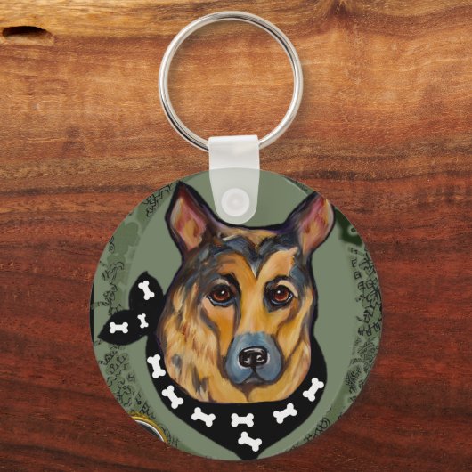 DEUTSCHE SHEPHERD SCHLÜSSELANHÄNGER (Vorderseite)