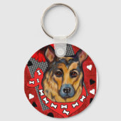 DEUTSCHE SHEPHERD SCHLÜSSELANHÄNGER (Vorderseite)