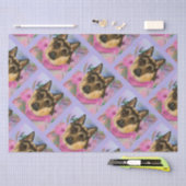 DEUTSCHE SHEPHERD SEIDENPAPIER (Handwerk)