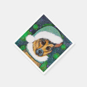 DEUTSCHE SHEPHERD SERVIETTE (Ecke)