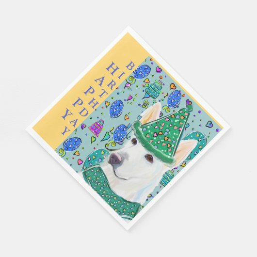 DEUTSCHE SHEPHERD SERVIETTE (Ecke)