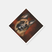 DEUTSCHE SHEPHERD SERVIETTE (Ecke)