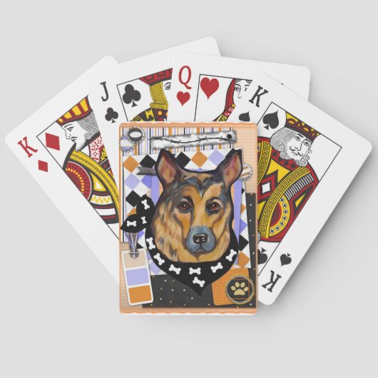 DEUTSCHE SHEPHERD SPIELKARTEN (Rückseite)