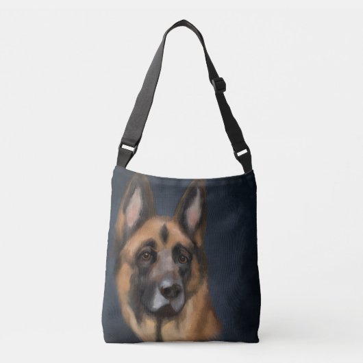 DEUTSCHE SHEPHERD TRAGETASCHEN MIT LANGEN TRÄGERN (Vorderseite)