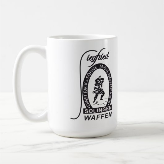 Deutsche Siegfried Waffen Ernst Pack & Sohne Kaffeetasse (Links)