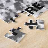 Deutsche Silhouette des kurzhaarigen Zeigers Puzzle (Seite)