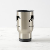 Deutsche Silhouette des kurzhaarigen Zeigers Reisebecher (Mittel)