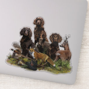 Deutsche Spaniels ( Deutscher Wachtelhund ) Aufkleber